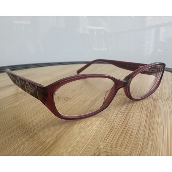 Coach Baila 2034 Pink Women\'s Eyeglasses 48-15 135 Full Rim Oval FRAMES ONLy main image 5